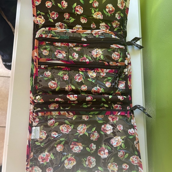 Vera Bradley Rose Pattern Cosmetic Case - Picture 1 of 3